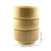 Didiseaon Men's Shaving Soap Bowl Bamboo Deep Mug for Wet Shave Soap Cup for Travel view 2