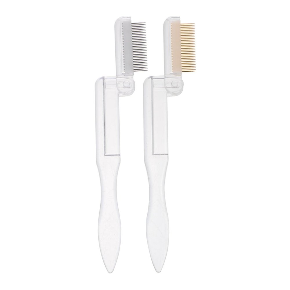 MERRYHAPY Eyebrow Spoolie Lash Comb Makeup Tool 2pcs Set Compact Portable Present for Birthday Christmas