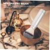 BELLIFFY Men Portable Shaving Brush Compact Beard Brush for Travel Face Cleansing Tool Lightweight Design for Home and Salon Use view 3