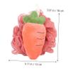 WEKADRIN 3Pcs Fruit-Shaped Bath Flowers Exfoliating Shower Balls for Body Cleansing Soft Bath Scrubbers for Adults Colorful Accessories Random Style view 2