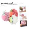 WEKADRIN 3Pcs Fruit-Shaped Bath Flowers Exfoliating Shower Balls for Body Cleansing Soft Bath Scrubbers for Adults Colorful Accessories Random Style view 3