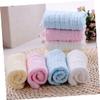 Abaodam 5pcs Newborn Cotton Facial Towels and Absorbent Boy Girl Face Cloths for Boy Girl Reusable and Safe for Shower view 4