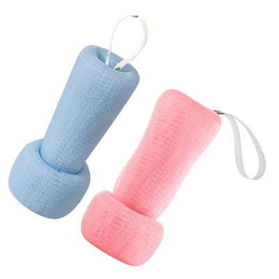 PartyKindom 2 pcs Foaming Mesh Body Scrubber Set Exfoliating Cleansing Balls for Skin Types Soft and Gentle for Daily Use in Shower or Bath