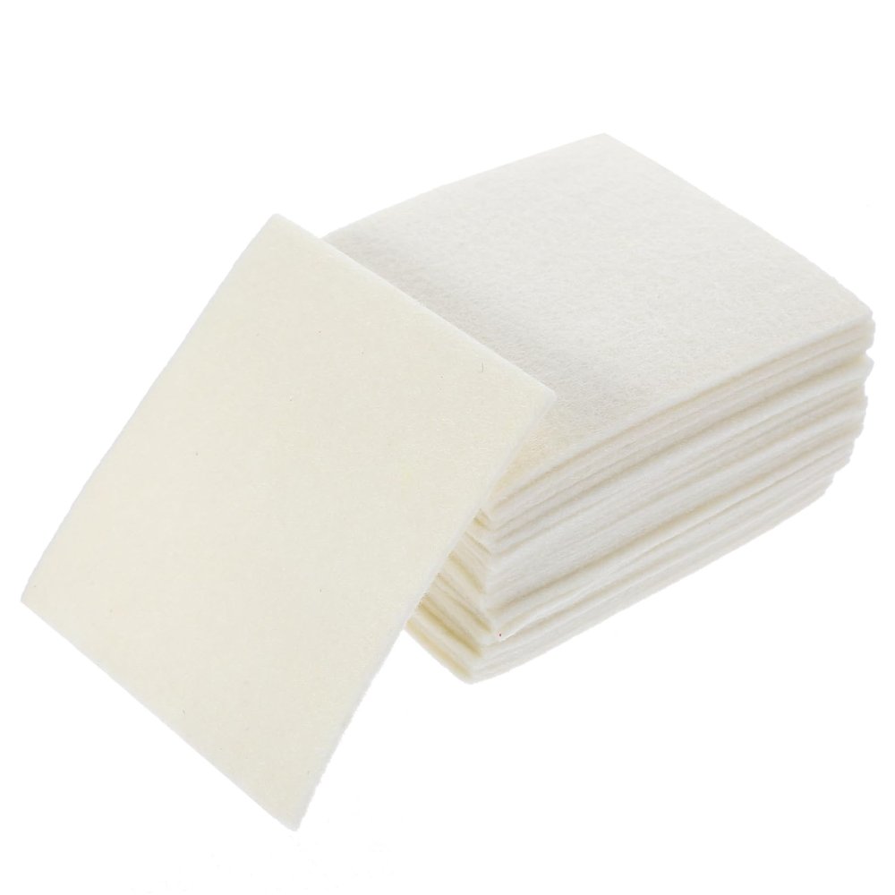CALLARON 20pcs Wool Heat Insulation Mat for Hair Perming and Coloring Professional Hairdressing Protective Pad Safe and Practical Heat Resistant Accessory for Salon Use