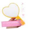 PartyKindom 2pcs Heart Shape Handheld Mirror Eco-Friendly Handle Portable Makeup Mirror for Women High Definition Surface view 2