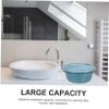 Gatuida Plastic Bedside Washbasin Versatile Face Laundry Vegetable Washer Sleek Easy-clean Design for Home Travel view 3