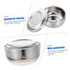 DEARMAMY Stainless Steel Wet Shave Cup Simple Foaming Bowl Cover Travel Shaving Bowl for Men view 4