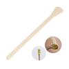 Happyyami 100pcs Disposable Wooden Wax Spatulas Rounded Ends Applicators for Hair Removal for Salon Home Use Compatible Hot and Strip Wax view 3