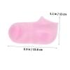 Gatuida 2pairs Silicone Moisturizing Socks for Women Flexible Spa Foot Liners with Non-Slip Design XL for Dry Cracked Feet Reusable and Washable Care view 2
