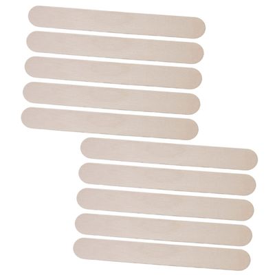 Gatuida Hair Removal Wax Sticks Set 10pcs Wooden Applicator Sticks Wax Spatula Perfect for Salons and Home Use