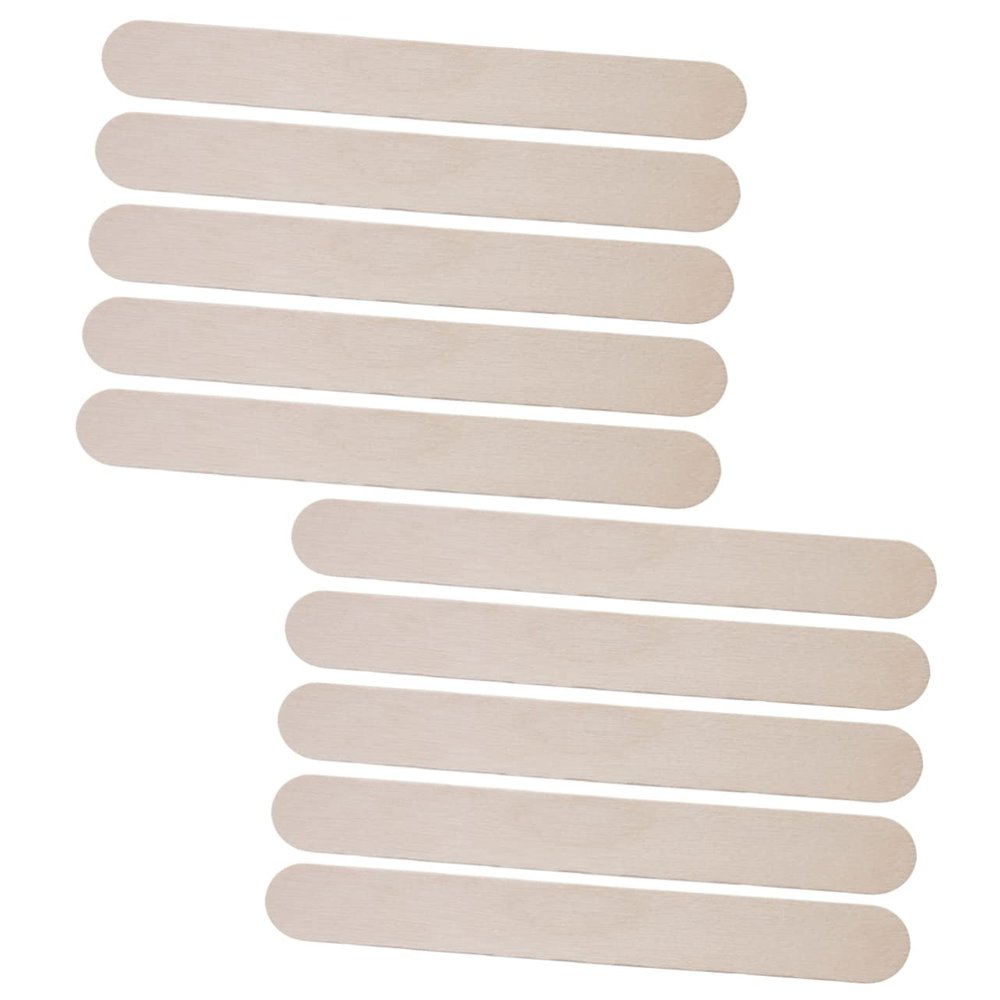 Gatuida Hair Removal Wax Sticks Set 10pcs Wooden Applicator Sticks Wax Spatula Perfect for Salons and Home Use