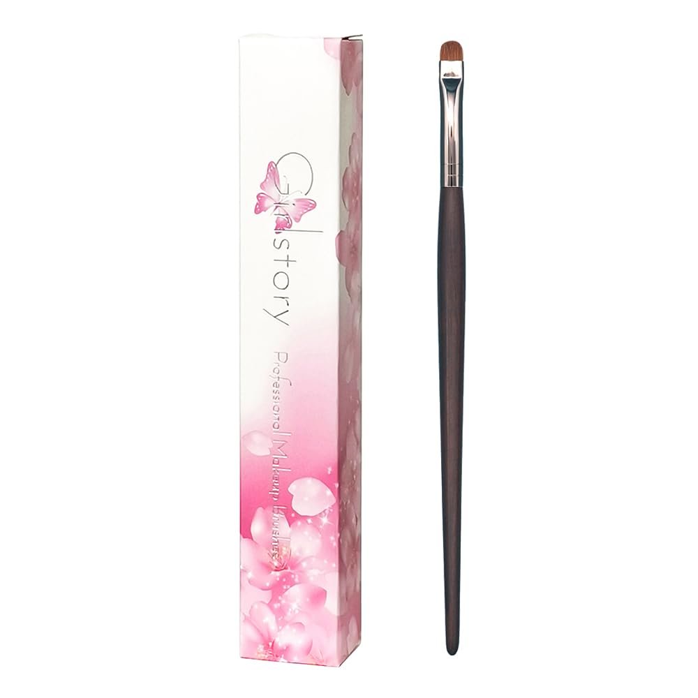 D023 Hand Crafted Professional Makeup Brushes Soft Weasel Hair Small Eye Shadow Eyeliner Brush Ebony Wood Handle Make Up Brush