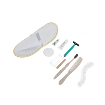 PartyKindom 1set Disposable Personal Cleaning Travel Essentials Hotels and Homestays Includes Toothbrush Comb Slippers Nursing Bag for Stays and Vacations