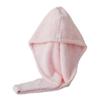 GALPADA Absorbent Coral Hair Drying Cap -Dry Towel for Women Lightweight Portable and Quick Moisture Absorption Pink Home and Travel Use view 1