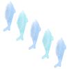 Gatuida 5pcs Nail Dust Cleaner Brush Dolphin-shaped Pedicure Brush Nail Cleaning Tool Home Travel Outdoor Random Color view 1