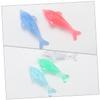Gatuida 5pcs Nail Dust Cleaner Brush Dolphin-shaped Pedicure Brush Nail Cleaning Tool Home Travel Outdoor Random Color view 3