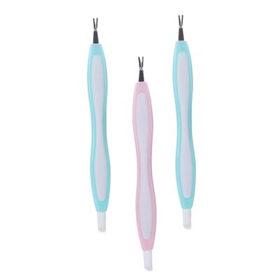Ipetboom 3pcs Stainless Steel Nail Cleaners Cuticle Fork Dead Skin Remover for Fingernail File Fork Skin Treatment