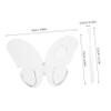 VALICLUD Professional Makeup Palette Butterfly Shape Foundation Mixing Plate Acrylic Makeup Artist Palette Nail Art Tray view 2