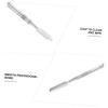 DECOMELODY 2pcs Stainless Steel Makeup Mixing Palette Spatula Brush Handheld Palette for Foundation Lipstick Cosmetics Salon Use view 2
