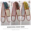 Baluue 2pcs Bath Towel Back Scrub Towel Double-sided Exfoliating for Decorative Use view 3