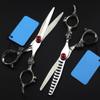 USZWBY Hair Cutting Shears Kit, 6 Inch Professional Steel Gem Scissor Dragon Handle Hair Haircut Thinning Barber Cutting Shears Hairdressing S view 2