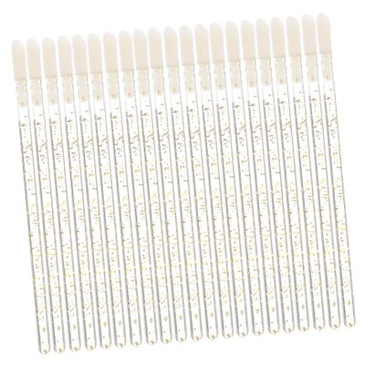 PACKOVE 100pcs Crystal Lip Gloss Wands Elegant Disposable Lip Applicators for Lipstick for Professional and Personal Use Chic Makeup Tool Kit
