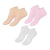 CTIRCHIU 3pairs Moisturizing Lotion Socks for Foot Care Exfoliating and Reusable Elastic Socks for Cracked Heel Repair Soft and Hydrating Foot Covers Skin Tone Pink view 1