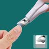 Super Sharp Oblique Nail Clippers, Wide Jaw Opening Anti-Splash Slanted Nail Clipper, Household Nail Trimmer for Women and Men (Orange) view 2