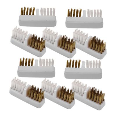 PACKOVE 10pcs Nail Drill Brush for Efficient Cleaning Polishing Reusable Nail Duster Collector for Electric Manicure Versatile Dust Cleaning Tool