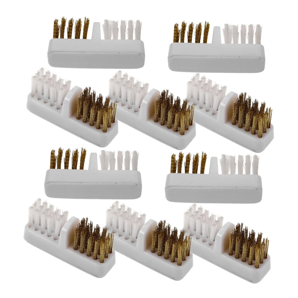 PACKOVE 10pcs Nail Drill Brush for Efficient Cleaning Polishing Reusable Nail Duster Collector for Electric Manicure Versatile Dust Cleaning Tool
