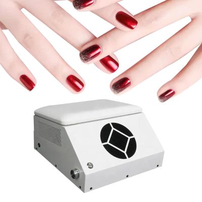 120W Nail Dust Collector with Filter, Polishing Drill Powder Trap Remover, Electric Professional Nails Vacuum Cleaner, Manicure Pedicure Tool (110V)