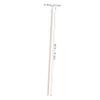 JECOMPRIS 100pcs Long Wooden Cotton Swabs Single-Tipped Disposable Swabs for Travel Makeup and Cleaning view 2