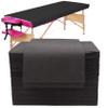 50PCS Large Disposable Massage Table Sheets, 31" X 79" Black Breathable Disposable Bed Sheets for Massage Beauty Salon, SPA Bed Sheets Lash Wax Tattoo Bed Covers, Soft Non Woven Fabric view 1