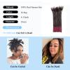 0.6cm Human Hair Dreadlock Extensions 8 Inch 50 Strands Ombre Loc Extensions Human Hair for Men Human Human1b/Bug view 3