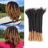 0.6cm Thickness 10 Inch 50 Strands 100% Real Human Hair Dreadlock Extensions for Man/Women Full Head Handmade Can Be Dyed and Bleached Soft loc Extensions with Needle and Comb view 1