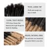 0.6cm Thickness 10 Inch 50 Strands 100% Real Human Hair Dreadlock Extensions for Man/Women Full Head Handmade Can Be Dyed and Bleached Soft loc Extensions with Needle and Comb view 4