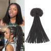 0.6cm Width Dreadlock Extensions 10 Inch 50 Strands 100% Permanent Human Hair Loc Extension Natural Black Curly Locs Human Hair Can Be Dyed Bleached Curled And Twisted view 1