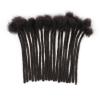 0.6cm Width Dreadlock Extensions 10 Inch 50 Strands 100% Permanent Human Hair Loc Extension Natural Black Curly Locs Human Hair Can Be Dyed Bleached Curled And Twisted view 2