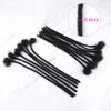 0.6cm Width Dreadlock Extensions 10 Inch 50 Strands 100% Permanent Human Hair Loc Extension Natural Black Curly Locs Human Hair Can Be Dyed Bleached Curled And Twisted view 3
