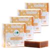360 Feel Oatmeal Milk and Honey Bar Soap - Made in the USA - Castile Handmade All Natural Cold Processed - Pure Essential Oils - SLS-Free - Moisturizing Lather - (5oz, 4-Pack) view 1