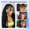 Deep Wave Human Braiding Hair for Boho Braids  26 Inch 120g 3 Bundles/Pack Honey Blonde, 100% Unprocessed 12A Brazilian Virgin Hair Bulk, No Weft, Wet & Wavy Curly Knotless Extensions view 4