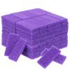 100pcs Foot Pumice Stone Bulk,Exfoliating Disposable Foot Pumice Stones,Feet Callus Remover Pedicure Tool,Purple Cleaning Stone Sponge,Double-Sided Scrub Feet Brush Heel Cuticle Bath Spa view 1