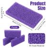 100pcs Foot Pumice Stone Bulk,Exfoliating Disposable Foot Pumice Stones,Feet Callus Remover Pedicure Tool,Purple Cleaning Stone Sponge,Double-Sided Scrub Feet Brush Heel Cuticle Bath Spa view 2