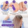 100pcs Foot Pumice Stone Bulk,Exfoliating Disposable Foot Pumice Stones,Feet Callus Remover Pedicure Tool,Purple Cleaning Stone Sponge,Double-Sided Scrub Feet Brush Heel Cuticle Bath Spa view 3