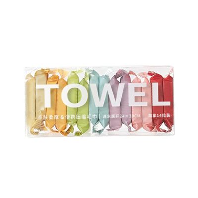 14pcs Washcloth Travel Towel Thickened Compressed Face Towel Portable Nonwoven Wipe For Hotel Outdoor