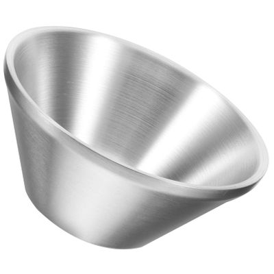 Baluue Men's Shaving Bowl Stainless Steel Beard Care Cup Reusable Shaving Mug Lid