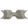10Pcs 9.5cm Three Layers Glitter Gold Powder Hair Bows for Hair Clips Handmade Shiny Hairbows for Hair Accessories (10Pcs Silver, With No Clip) view 1