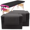 100PCS Large Disposable Massage Table Sheets, 31" X 79" Black Breathable Disposable Bed Sheets for Massage Beauty Salon, SPA Bed Sheets Lash Wax Tattoo Bed Covers, Soft Non Woven Fabric view 1