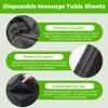 100PCS Large Disposable Massage Table Sheets, 31" X 79" Black Breathable Disposable Bed Sheets for Massage Beauty Salon, SPA Bed Sheets Lash Wax Tattoo Bed Covers, Soft Non Woven Fabric view 3