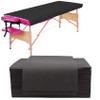 20PCS Large Disposable Massage Table Sheets, 31" X 79" Black Breathable Disposable Bed Sheets for Massage Beauty Salon, SPA Bed Sheets Lash Wax Tattoo Bed Covers, Soft Non Woven Fabric view 1